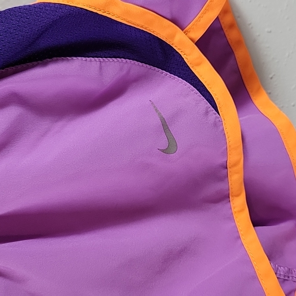 Girls Dri-Fit Nike Workout Shorts Size Medium Purple/Orange - Picture 2 of 4